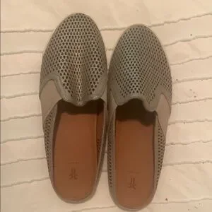 Frye | Shoes | Frye Gray Leather Loafers With Perforated  display picture 2